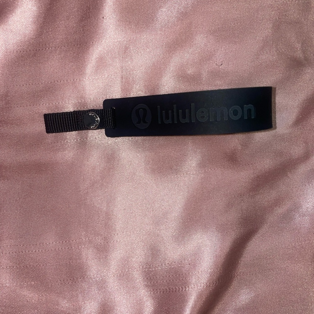 Black Lululemon Keychain